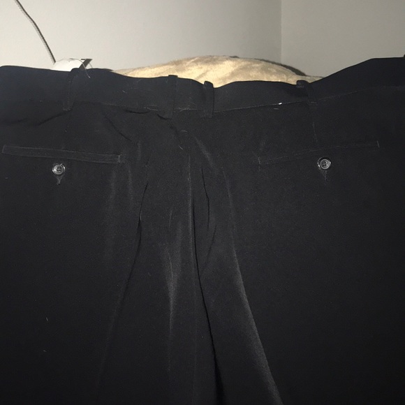 Men’s Wide Leg Dress Slacks Black - Picture 4 of 4